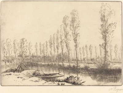 Álamos cerca de Amiens de Alphonse Legros