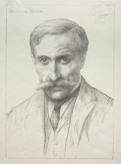 Retrato del Dr. Louis Vintras de Alphonse Legros
