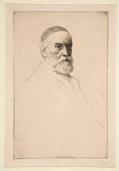 Retrato de G.F. Watts, R. A. de Alphonse Legros