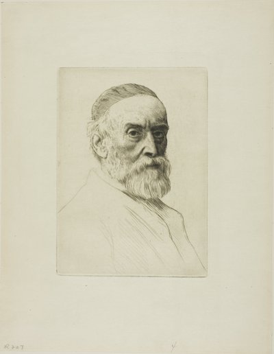 Retrato de G. F. Watts, R.A. de Alphonse Legros