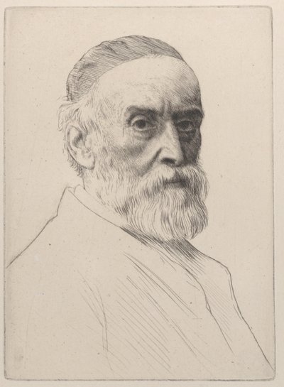 Retrato de George Frederic Watts, 1879 de Alphonse Legros