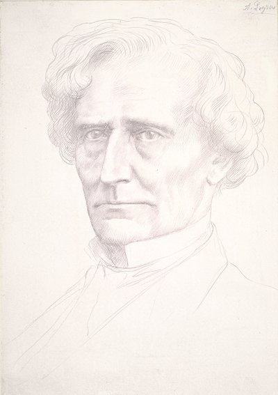 Retrato de Hector Berlioz de Alphonse Legros