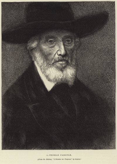 Retrato de Thomas Carlyle de Alphonse Legros