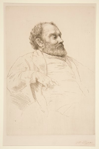 Retrato de Val Prinsep, R.A. de Alphonse Legros