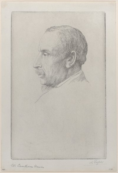 Retrato de William Cawthorne Unwin de Alphonse Legros