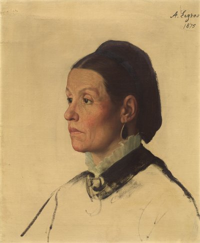 Retrato de una mujer de Alphonse Legros