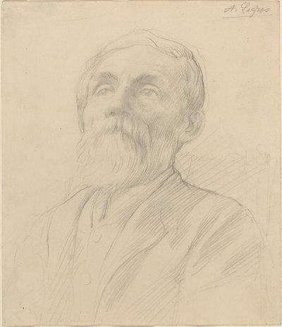 Retrato de un Hombre Viejo de Alphonse Legros