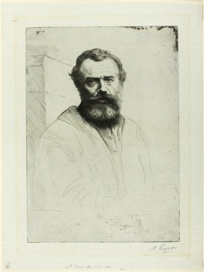Retrato del artista de Alphonse Legros