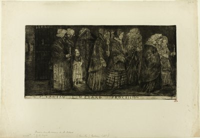 Procesión en la Cripta de San Medardo de Alphonse Legros