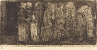 Procesión en el Sepulcro de San Medardo de Alphonse Legros