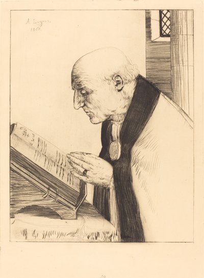 Lectura del oficio del día de Alphonse Legros