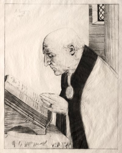 Leyendo el oficio de Alphonse Legros