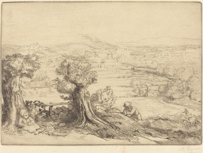 Recuerdo de un valle en Borgoña de Alphonse Legros