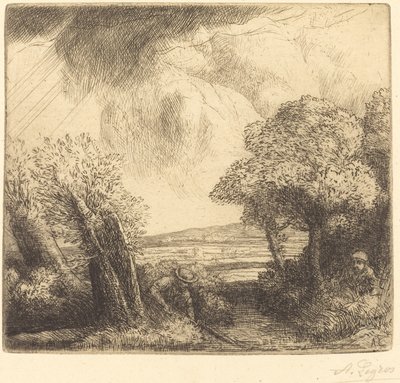 Recuerdo del lago de Trasimeno de Alphonse Legros