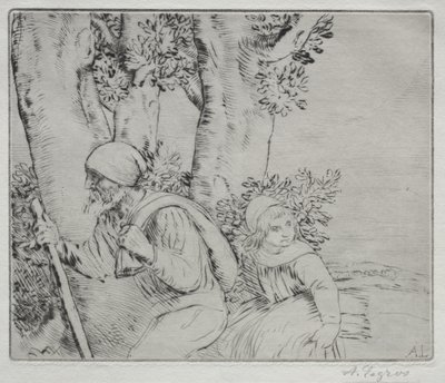 Regreso del campo (2ª placa) de Alphonse Legros