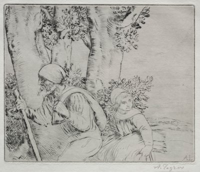 Regreso del campo (2ª placa) de Alphonse Legros