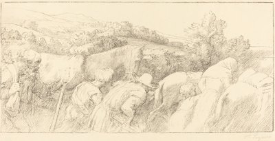 Regreso de los campesinos (Le retour des paysans) de Alphonse Legros