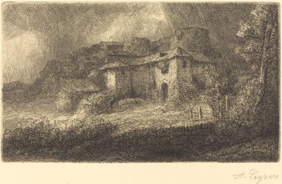 Ruinas de un castillo (Les ruines du chateau) de Alphonse Legros