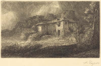 Ruinas de un castillo de Alphonse Legros
