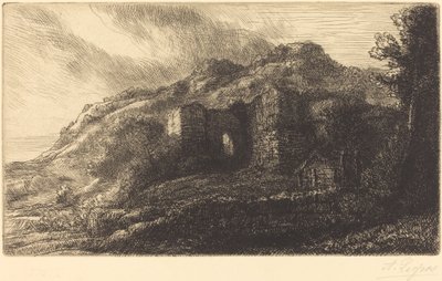 Ruinas de un castillo Les ruines du chateau de Alphonse Legros