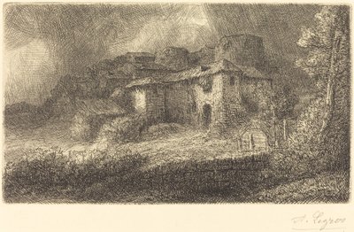 Ruinas de un castillo Les ruins du chateau de Alphonse Legros