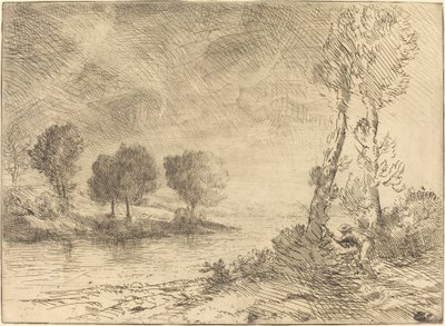 Pescador de salmón de Alphonse Legros