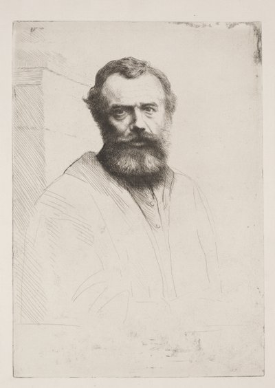 Autorretrato (Tercera Placa) de Alphonse Legros