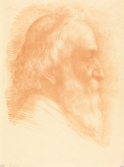 Autorretrato, 10ª placa, 1905 de Alphonse Legros
