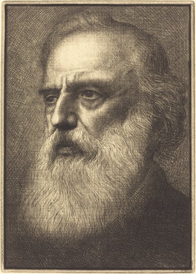 Autorretrato, 4ª placa de Alphonse Legros
