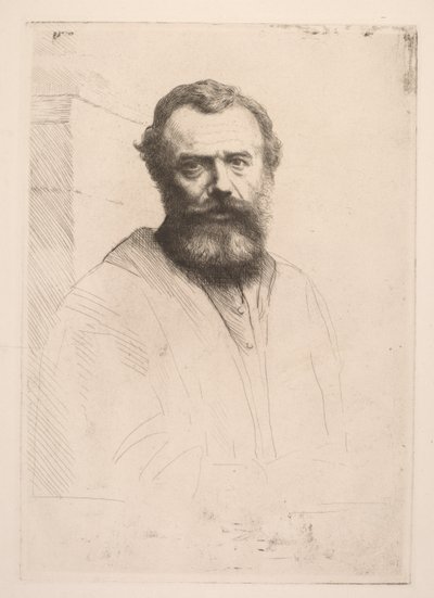 Autorretrato Tercera Placa de Alphonse Legros
