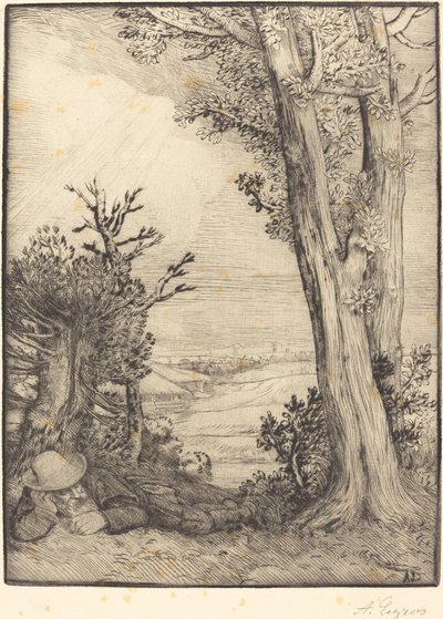 Siesta en el campo de Alphonse Legros