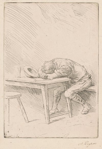 Siesta de un obrero (Sieste d