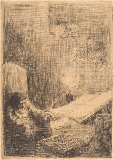 Erudito durmiendo de Alphonse Legros