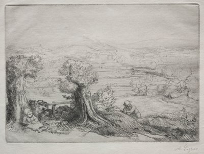 Recuerdo de un valle en Borgoña de Alphonse Legros