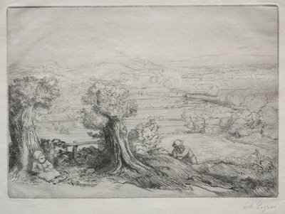Recuerdo de un valle en Borgoña de Alphonse Legros
