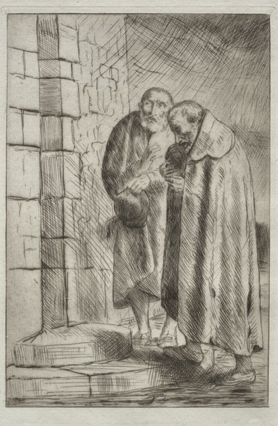 San Pedro y San Pablo en la puerta del Sr. Richard de Alphonse Legros