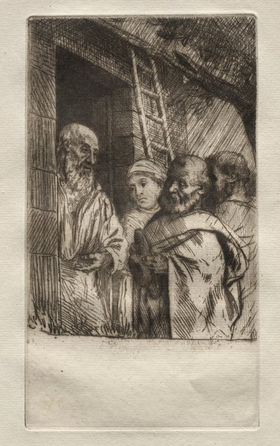 San Pedro y San Pablo en la puerta del Buen Hombre Miseria de Alphonse Legros