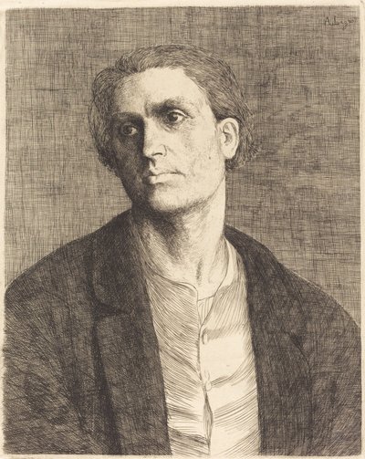 Estudio de la cabeza de un hombre de Alphonse Legros