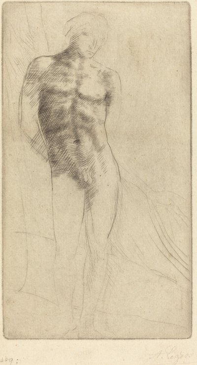Estudio de una Figura Desnuda de Alphonse Legros