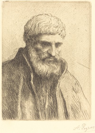 Estudio de un anciano de Alphonse Legros