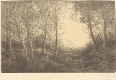 Amanecer, Bosques de Clamard de Alphonse Legros