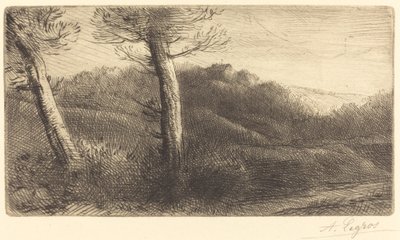Atardecer (Coucher du soleil) de Alphonse Legros