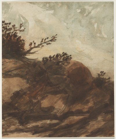 Atardecer sobre la colina de Alphonse Legros