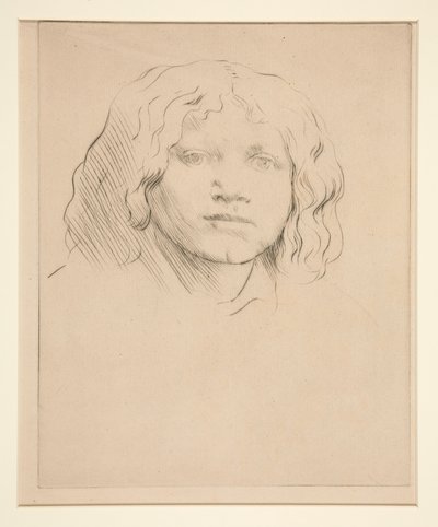 Cabeza de niño italiano de Alphonse Legros