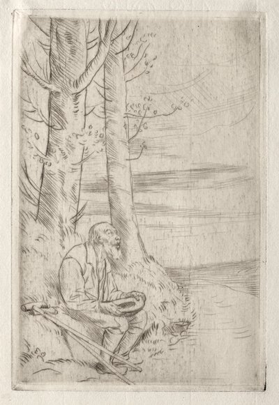 El mendigo ciego de Alphonse Legros