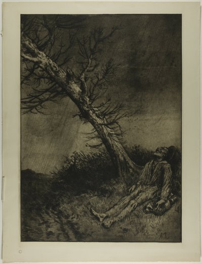 La muerte del vagabundo de Alphonse Legros