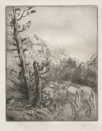 La granja en la colina de Alphonse Legros