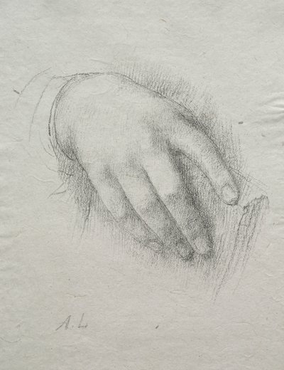 La mano de Nora E. Legros de Alphonse Legros