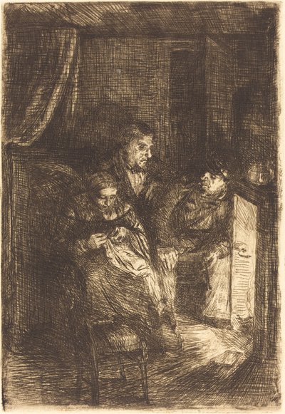 El Hogar (Le foyer) de Alphonse Legros