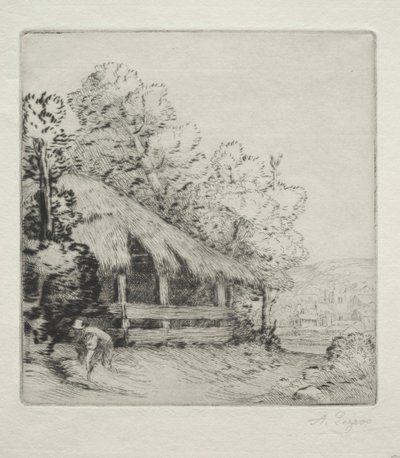 El pequeño cobertizo (Le Petit Hangar) de Alphonse Legros
